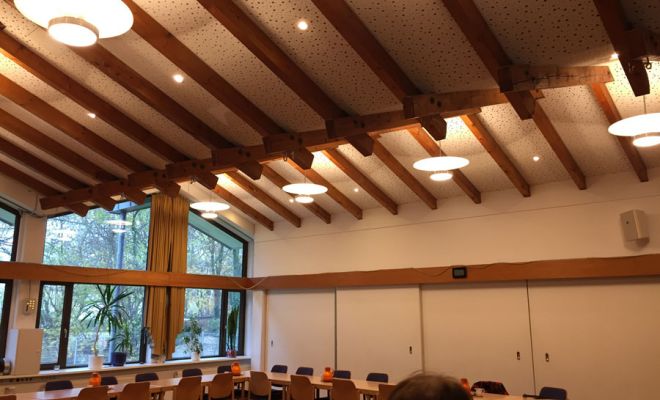 Werkstattaufbau der angefertigten Leuchte von Lichtpartner GmbH & Co. KG