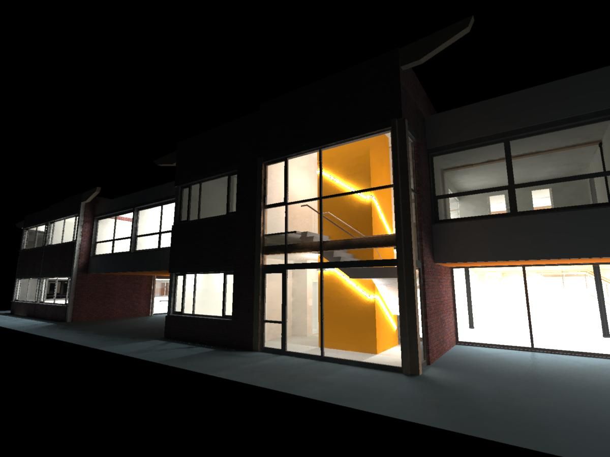 Treppenhaus 3D-Lichtplanung von Lichtpartner GmbH & Co. KG